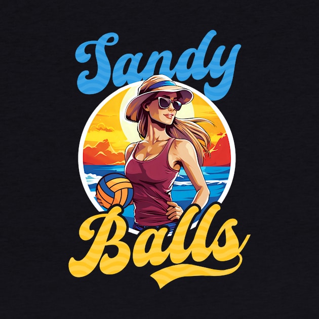 Beach Volleyball Shirt | Sandy Balls by Gawkclothing